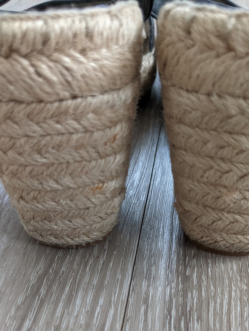 TORY BURCH Nevy blue Suede Espadrille Sandals with Jute Sole - Picture 8 of 12